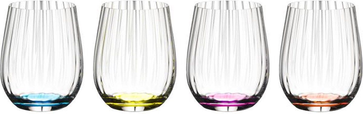 Riedel - HAPPY "O" OPTIC set of 4 glasses - Transparant