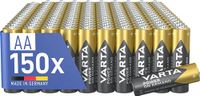 VARTA Batterijen AA, grootverpakking, 150 stuks, Power on Demand, alkaline | AA-batterijen LR6, Made in Germany, tot 10 jaar houdbaar, voor computeraccessoires, smarthome-apparaten of afstandsbediening