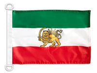 AZ FLAG Bootvlag Iran oud Perzië 45x30 cm Mesh Polyester Plastic Ringen