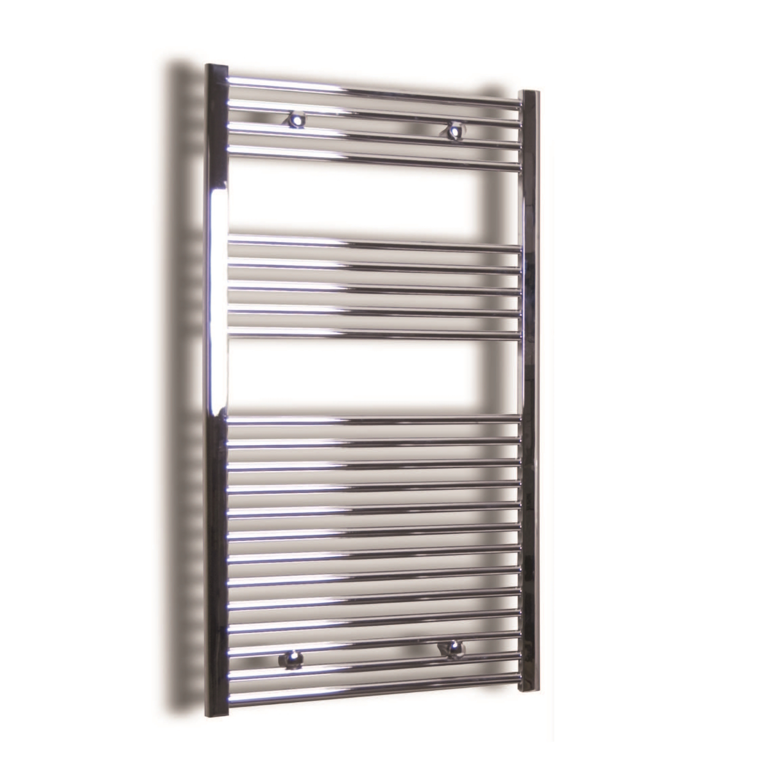 Sanicare Elektrische design radiator sanicare plug & play 111,8x45 cm chroom 596 watt met chroom thermostaat links