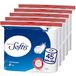 Softis 4-laags toiletpapier, verpakking met 45 rollen (5 x 9 afzonderlijke verpakkingen), 100 vellen per rol, uniek softkamersysteem, recyclebare verpakking, FSC-gecertificeerd papier