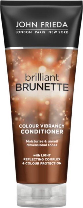 John Frieda Brilliant Brunette Colour Vibrancy Conditioner - 250ml