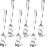 Ibenzoa® 6 Fourchettes en acier inoxydable - 19 cm - Argent