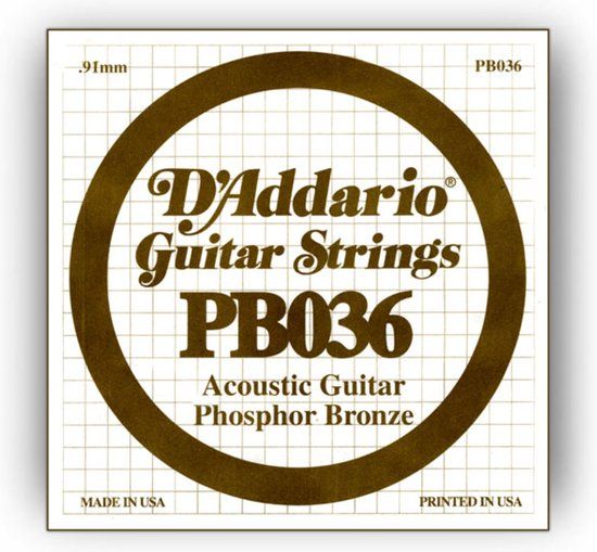 D'ADDARIO PB036 losse snaar voor akoestische westerngitaar