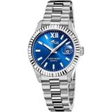Lotus 18930/5 Polshorloge Dames Zilverkleurig Blauw Analoog Staal