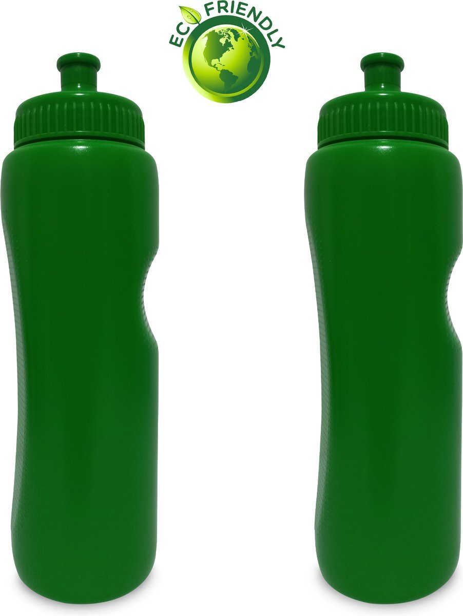 Pro x Bidon 2 x 1 Liter - Drinkbus kinderen/volwassenen - Drinkfles Groen