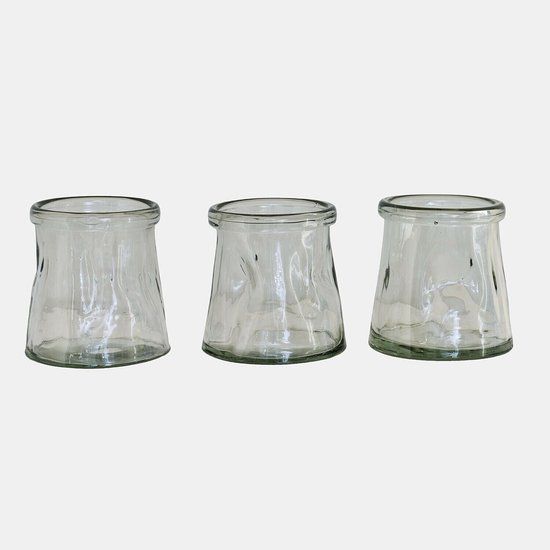 LOBERON Windlichtje set van 3 Gravière helder