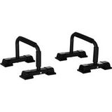 Pangivo Poignées de pompes lot de 2 barres de musculation en acier antidérapant noir 36 x 25 x 20 cm