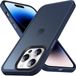Selected by GSMpunt.nl Apple Hoesje Geschikt voor Apple iPhone 14 Pro Max - Matte Back Cover - Donkerblauw