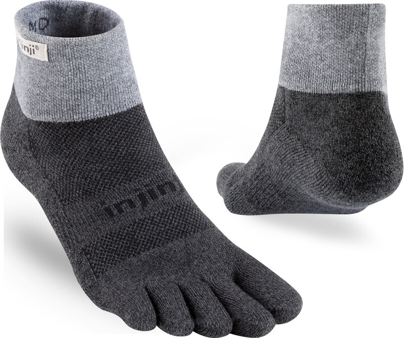 Injinji Trail Mini-Crew Xtralife Midweight Teensokken Heren, granite