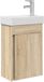 vidaXL Badkamermeubel met kraan Sonoma Eiken 40,5 x 22,5 x 62 cm