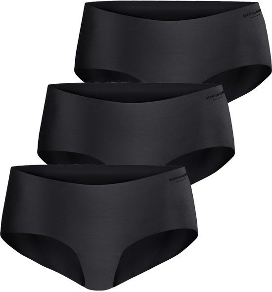 Björn Borg Dames Invisible Hipster (3-pack) - Zwart