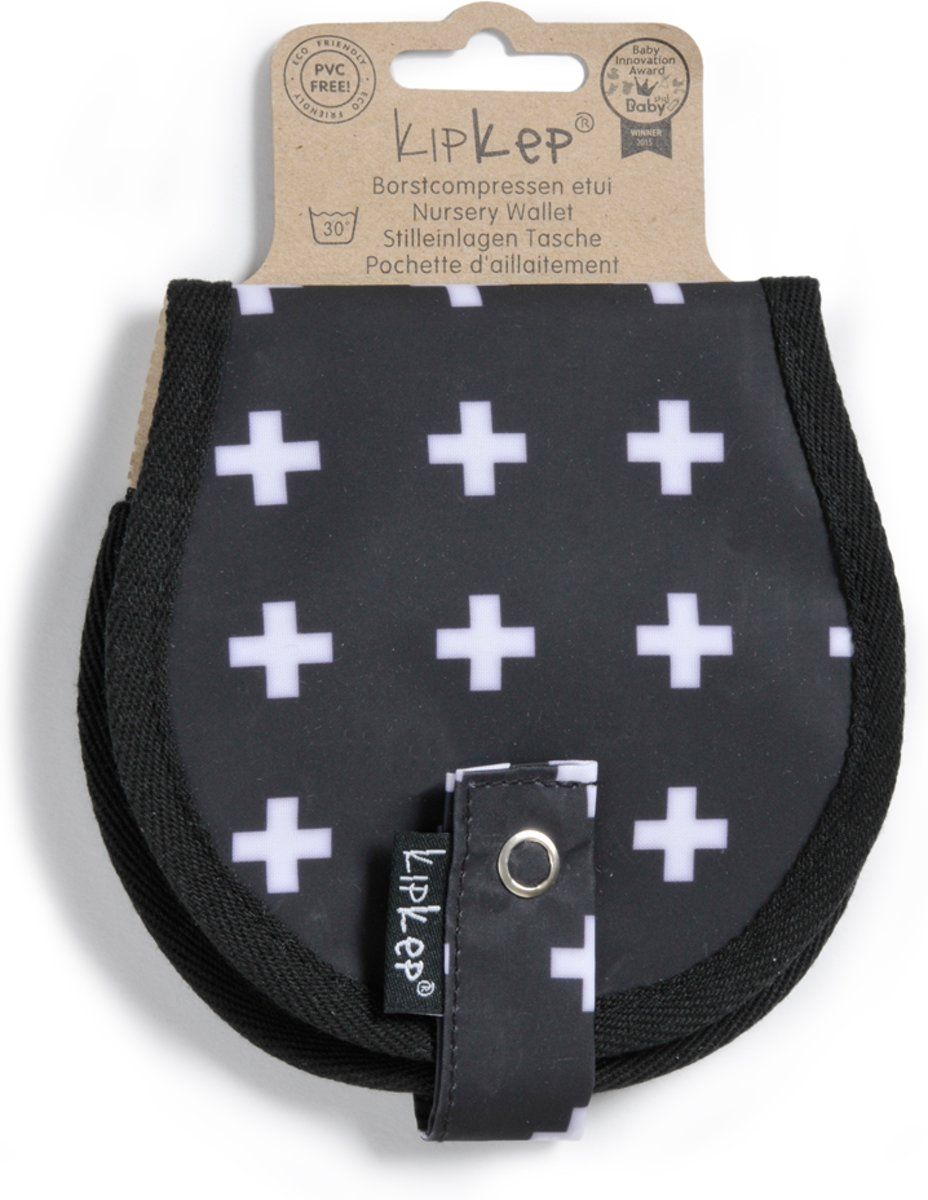 KipKep Napper etui voor borstkompressen crossy black - Crossy black