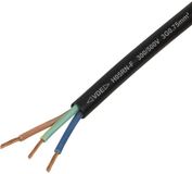Tru Components H05RN-F 3 G 0.75 mm² Rubberkabel Zwart 100 m