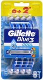 Gillette Blue3 Lames jetables Cool pour Hommes - 8 Pièces