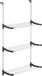Kinvara Séchoir - Argent/Noir - 12 x 7 x 61 cm - Métal/Plastique - Étagère à linge - Suspendu