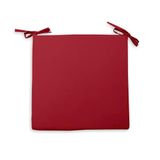Soleil d'Ocre Stoelkussen Alix, rood, polyester, 40 x 40 x 3 cm