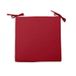 Soleil d'Ocre Stoelkussen Alix, rood, polyester, 40 x 40 x 3 cm