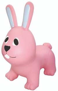 GERARDO'S JUMPY Haas – skippy Roze - Hopper 100 kg belastbaar - Speelgoed Skippybal - Skippy Dieren - Skippybal Haas - Kinderspeelgoed - Speelgoed 12 maanden - Inclusief Pomp - Tot 100 kg Gewicht - Skippy bal - Cadeau kind - voedselveilige materialen