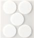 Inofix Vilt zelfklevend Ø34mm - Rond - Blanc - 5 pièces