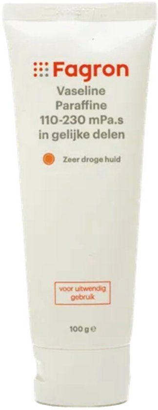 Fagron Vaseline Paraffine 110-230 mPa.s In Gelijke Delen - 100 gr