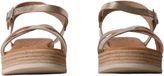 OH MY SANDALS Letang David Leren plateau sandalen voor dames - Beige - Maat 36
