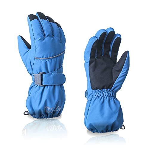 Yumech Sneeuwhandschoenen Winter Thermische Warm Winddicht Waterdichte wanten Outdoor Sport Handschoenen voor Kinderen Skiën Snowboarden Fietsen Rodelen Rijden