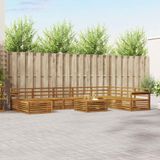 vidaXL - Buiten bank set 9 st Naturel Massief Acacia Hout