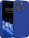 kwmobile hoesje geschikt voor Apple iPhone 14 Pro - TPU backcover met siliconen coating - Smartphone case in Baltisch blauw