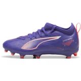 PUMA ULTRA 5 MATCH FG/AG Jr Unisex Sportschoenen - Lapis Lazuli-PUMA White-Sunset Glow - Maat 35