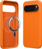kwmobile telefoonhoesje geschikt voor Google Pixel 10 / Pixel 10 Pro - Hoesje met magneet compatibel met MagSafe - Smartphone case in fruitig oranje