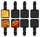 Merkloos Set van 8 Mini Pannetjes voor Raclette Grill