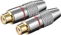 Goobay 72301 cinch-koppeling met metalen uitvoering