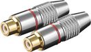 Goobay 72301 cinch-koppeling met metalen uitvoering