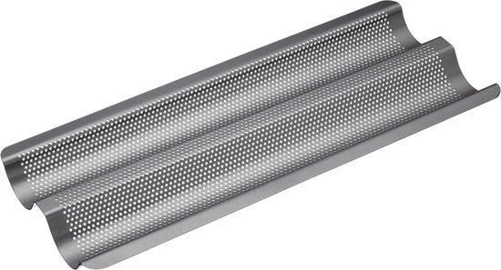 Masterclass Bakvorm voor stokbrood - 39 cm x 16 cm - Zwart