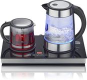 Heinrich's HTS 7951 Waterkoker - Theestation - Theezetter - Zwart, Rvs, Glas