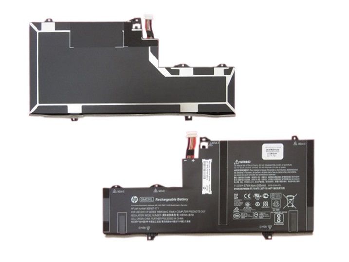 HP OM03XL Laptop Battery - 11.55V, 4935 mAh - Black
