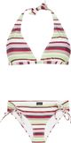Protest Prtadmirer 24 Bikini set Dames Triangel top Matcha Green Gestreept XS