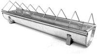 Guillouard Gegalvaniseerde Kippen Voerbak op – 50 cm – Anti-Mors Rooster – Voederbak voor Kippen, Eenden en Pluimvee