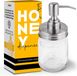 Distributeur de miel en verre sans marque avec pompe - 400 ml