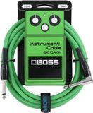 Boss BIC-10A Green - Instrumentenkabel, 3m, recht-haaks