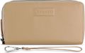 bugatti Portemonnee Elsa Double Zip Wallet Sand Lichtbruin