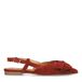 Manfield suède slingback loafers donkerrood