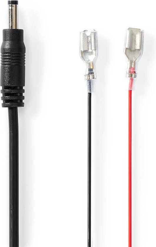 Nedis Stroomkabel - DC Female - F1 - Recht - Recht - Koper - 2.00 m - Rond - PVC - Zwart - Gift Box