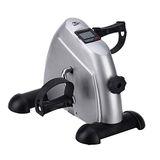 Uten Mini hometrainer, fitnessapparaat met instelbare weerstand met antislipmat, mini-fiets-arm en beentrainer voor thuis en kantoor, instelbaar