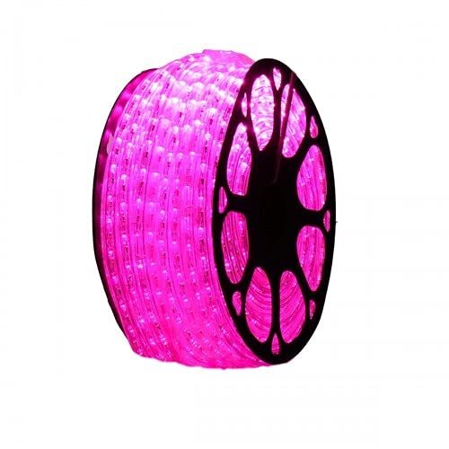 JANDEI LED lichtketting buiten IP65 gesneden 0,5 m 220 V spoel 50 m (roze)