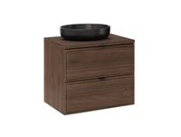 Elias Meuble simple vasque 60cm Bois foncé