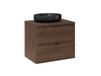 Elias Meuble simple vasque 60cm Bois foncé