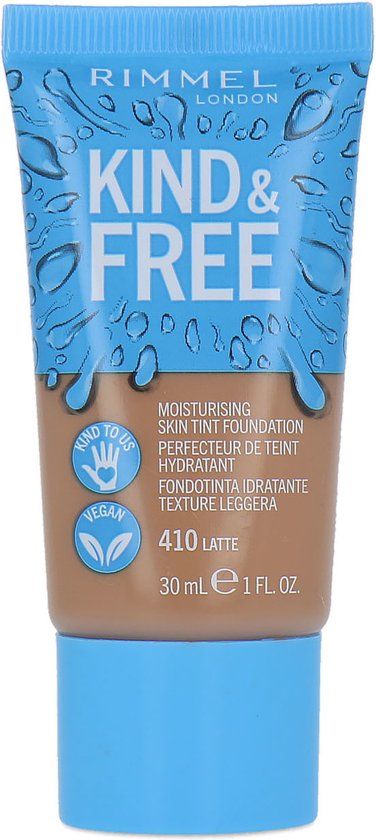 Rimmel London KIND & FREE Vegan Foundation 410 Latte - 30ml