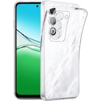 Oppo Coque pour Oppo A5 4G / 5G - housse etui silicone gel fine + verre trempe - TRANSPARENT TPU
